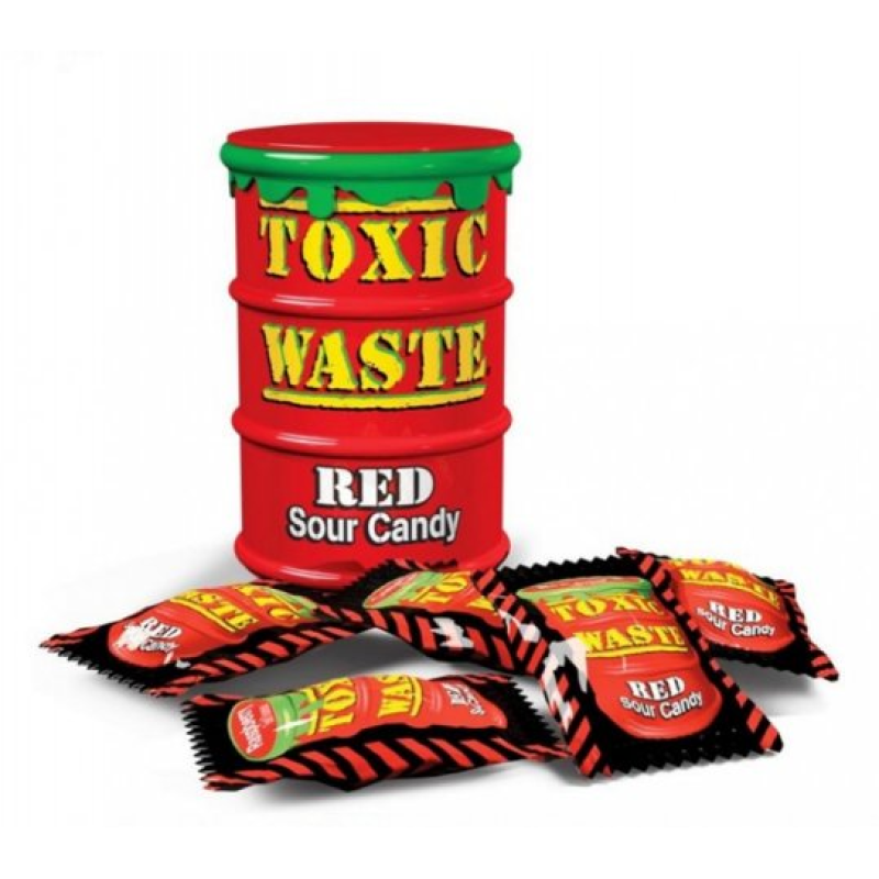 TOXIC WASTE RED SOUR CANDY 42g  