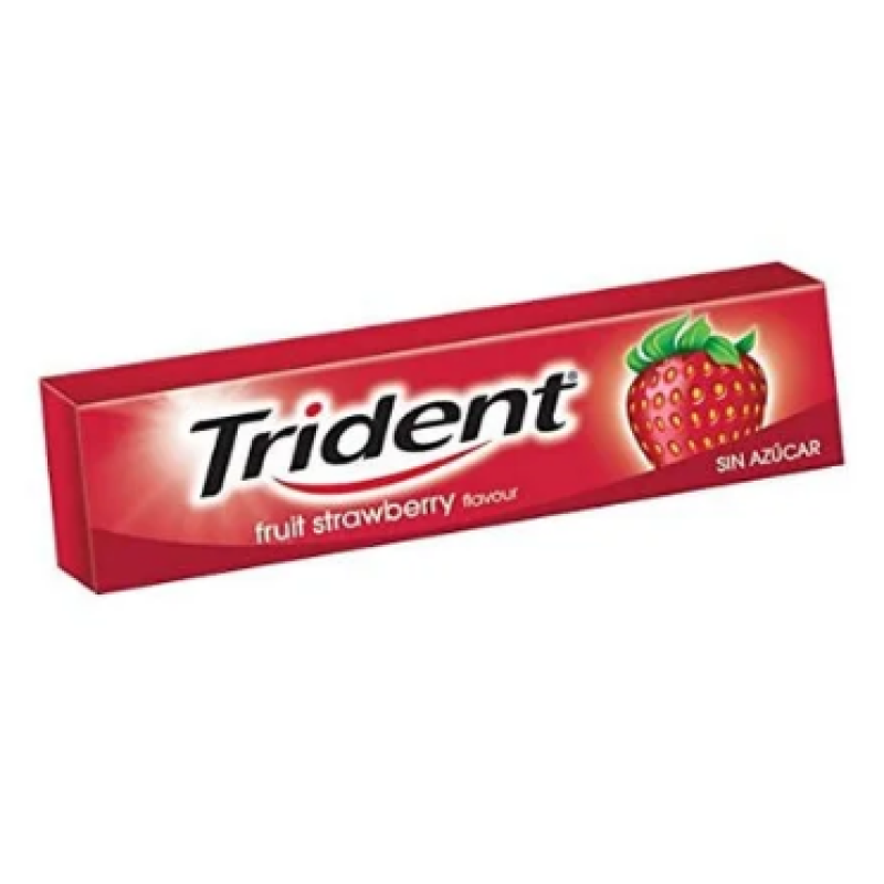 TRIDENT STRAWBERRY GUMS 14.5G  