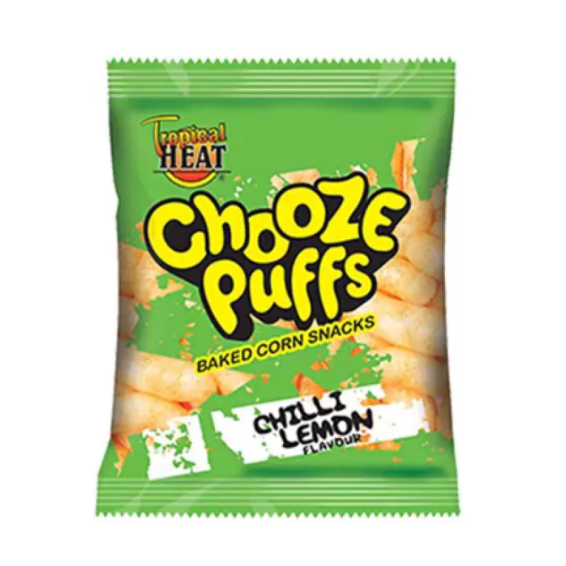 TROPICAL HEAT CHOOZE PUFFS-CHILLI LEMON 20G