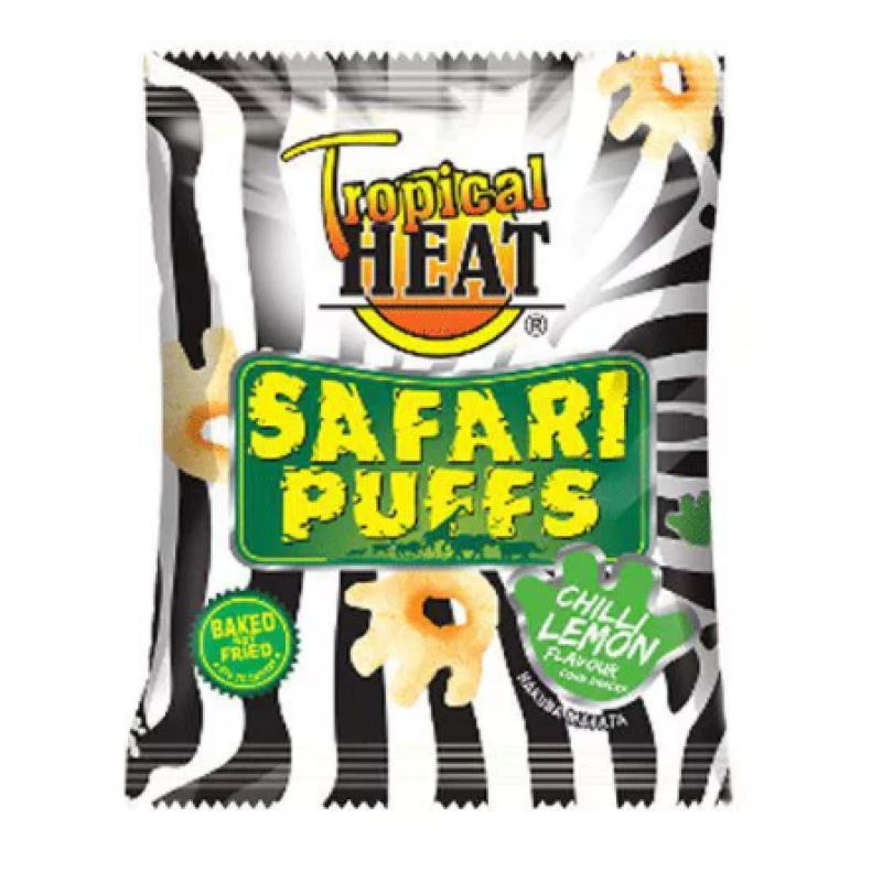 TROPICAL HEAT SAFARI PUFFS CHILL LEMON 20G