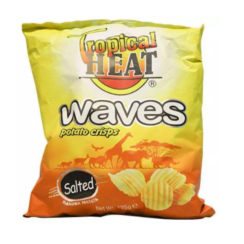 TROPICAL HEAT WAVES CRISPS SALTED 125G