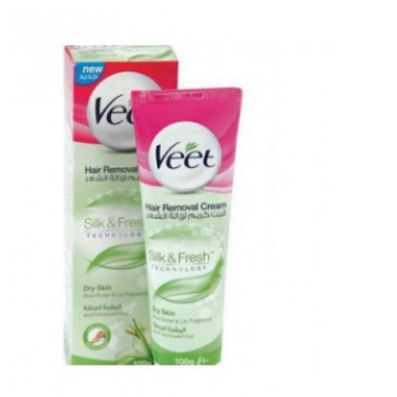 VEET HAIR REMOVAL CREAM SILK AND FRESH DRY SKIN 100GM