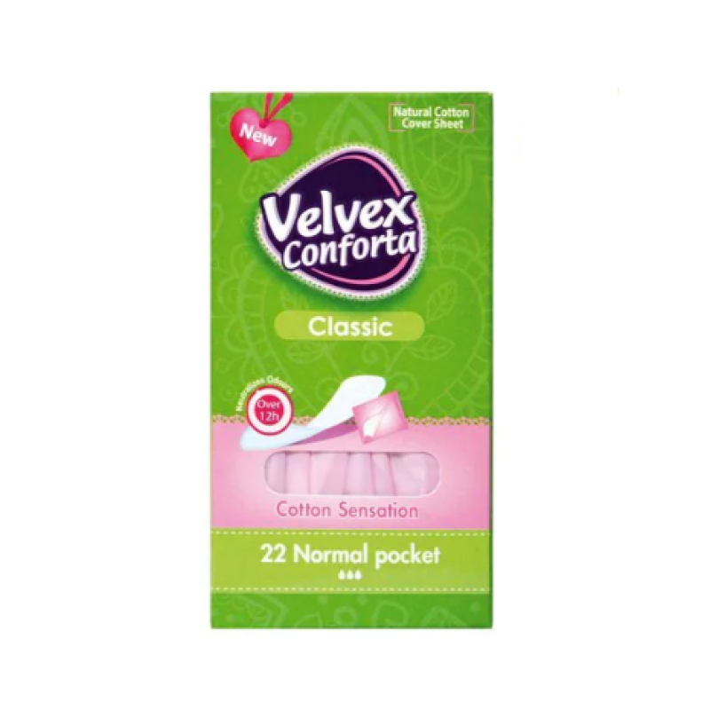 VELVEX CONFORTA PANTY LINERS NORMAL COTTON SENSATION