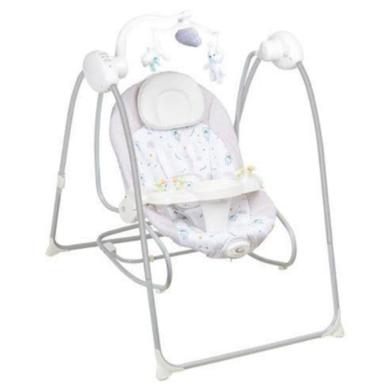 2 IN 1 DETACHABLE BABY SWING -BROWN