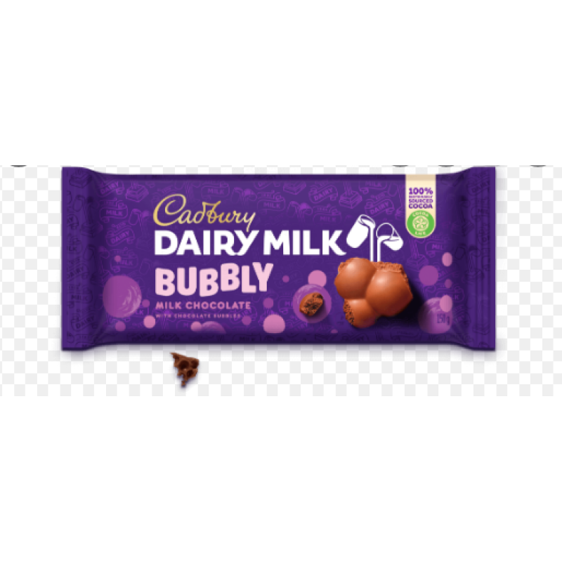 Cadbury Dairy Milk Bubbly Chocolate 150g