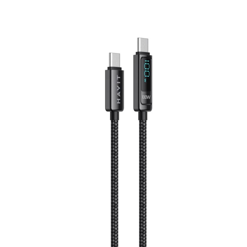 Havit 100W Cable digital LED TYPE C to C CB6247 (Black)
