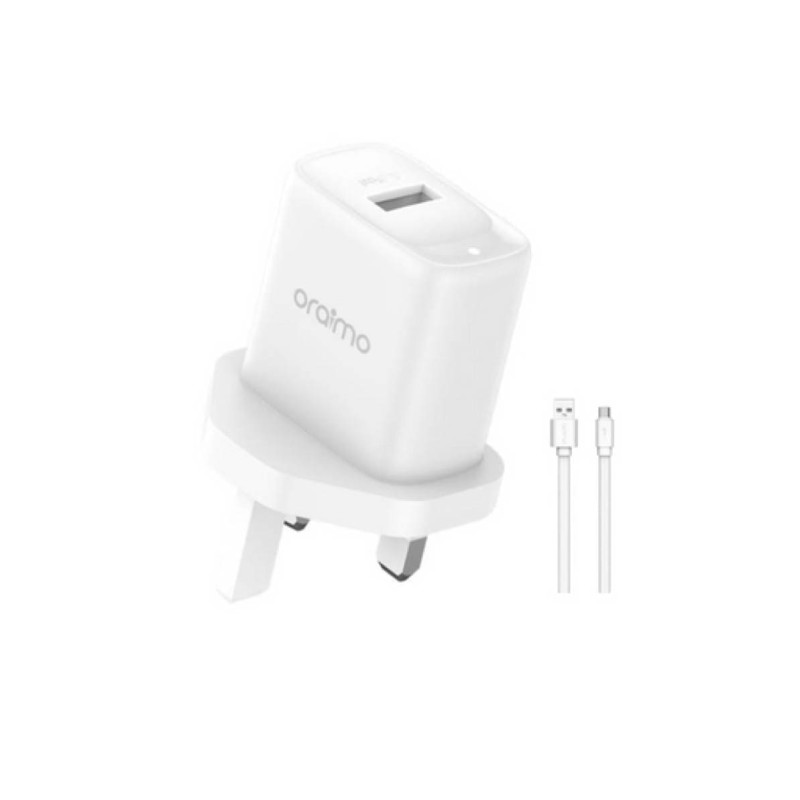 Oraimo Chargerkit U66S+C53 UK USB A 2A White with Cable