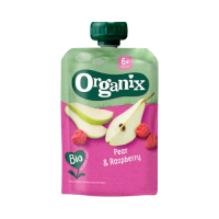 Organix Pear and Raspberry Puree 6+ Months 100g