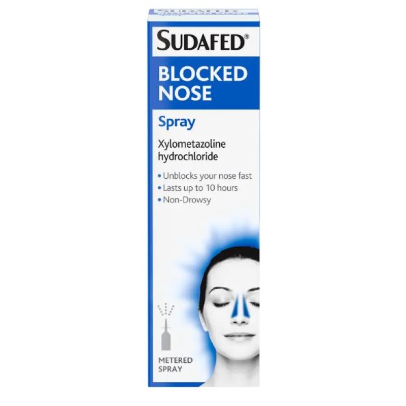 Sudafed Blocked Nose Decogestant Nasal Spray 15ml