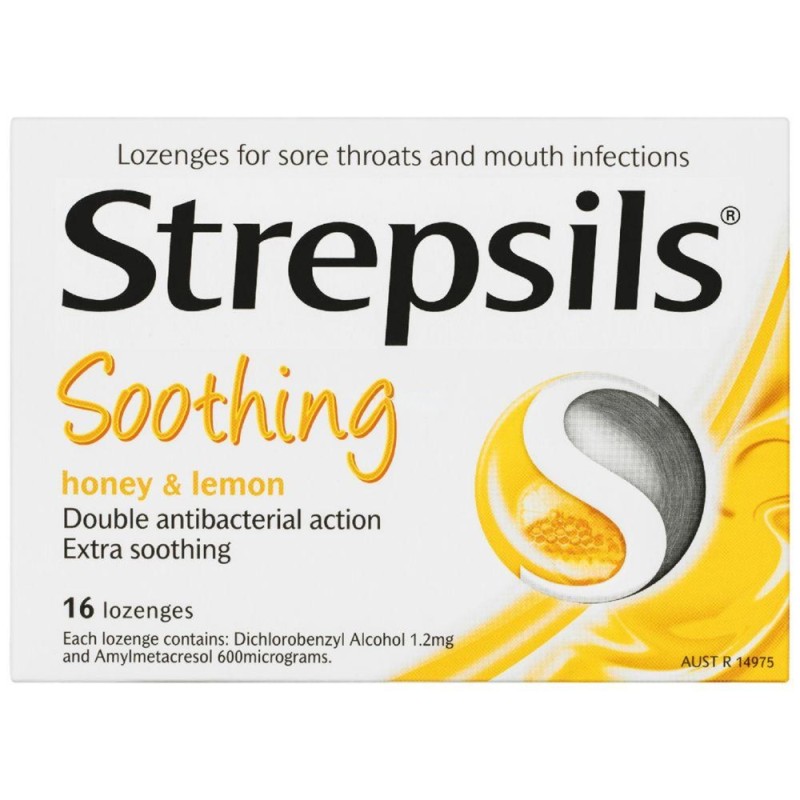 Strepsils Honey & Lemon Lozenges 16 Pieces
