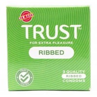 Trust Condoms Ribbed Xxtra Pleasure 3 Pieces In A pack