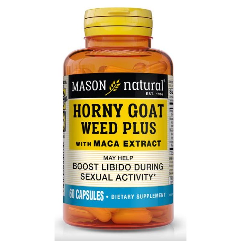 Mason Natural Horny Goat Weed + Maca 60 Capsules