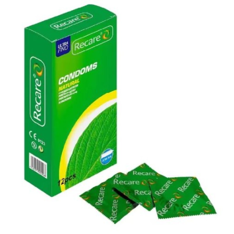 Recare Condoms Ultra Thin Mint 12 Pieces