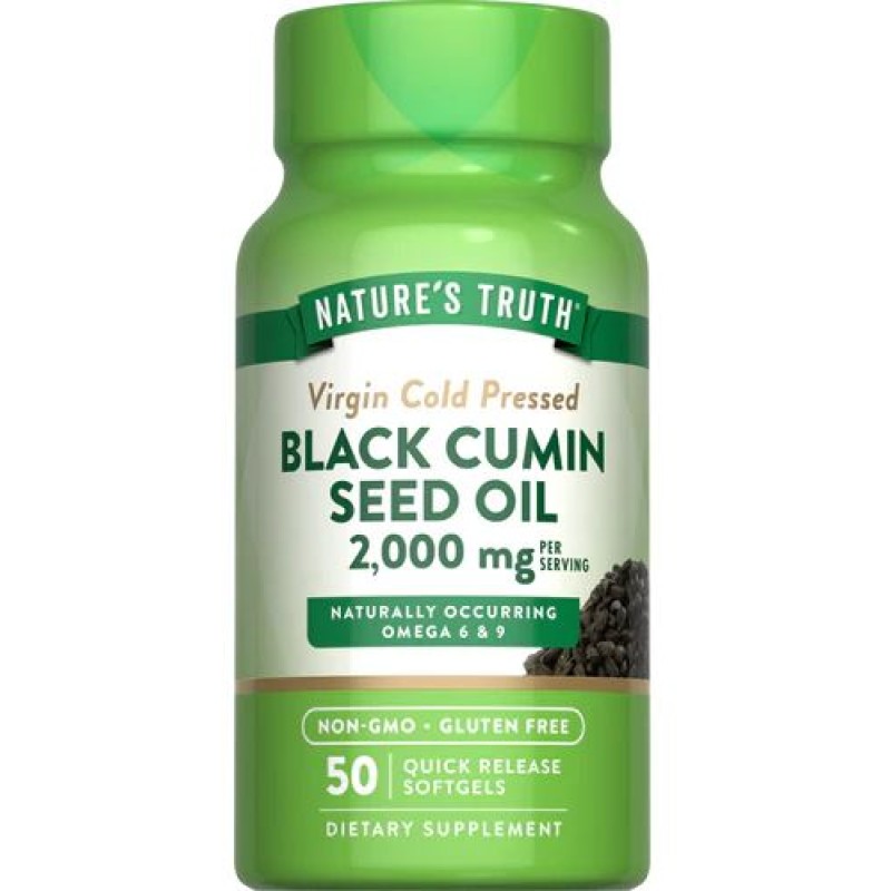 Natures Truth Black Cumin Seed Oil 2000mg 50 Softgels
