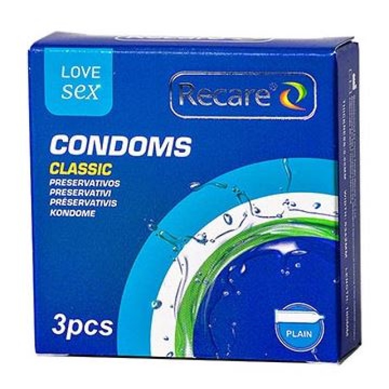 Recare Condoms Classic Plain 3 Pieces 