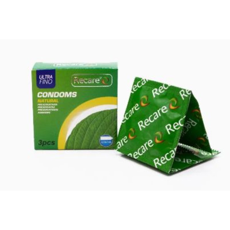 Recare Condoms Ultra Thin Mint 3 Pieces