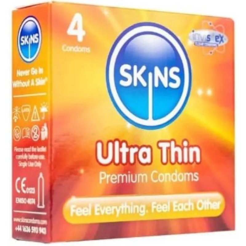 Skins Ultra Thin Condoms 4 Pieces