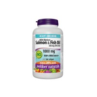 Webber Naturals Salmon & Fish Oil 1000mg 180 Softgels