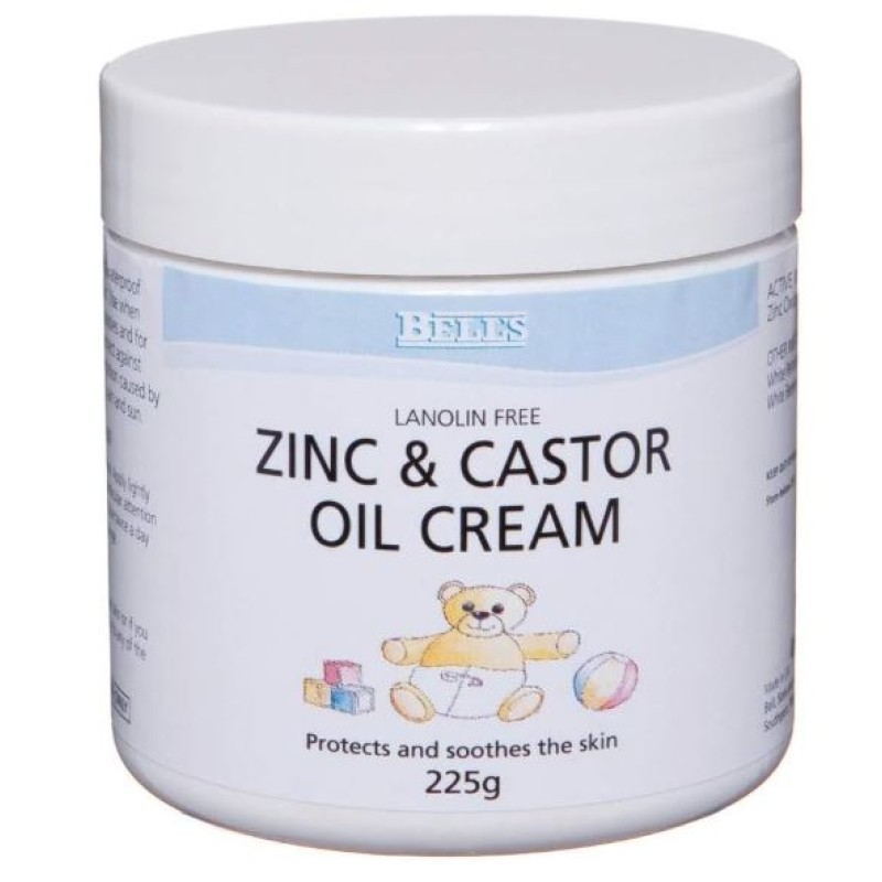 Bells Zinc and Castor Oil Cream 225 Grams