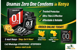 Unamas Zero One Condoms in Kenya – Trusted Protection Available Online at Emart Kenya