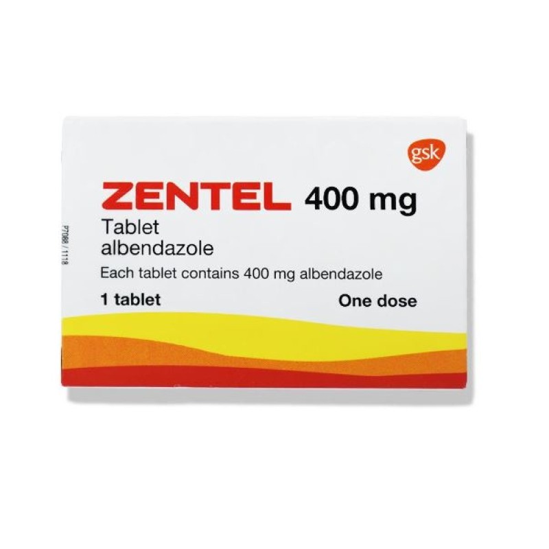 Zentel 400mg 1 Tablet