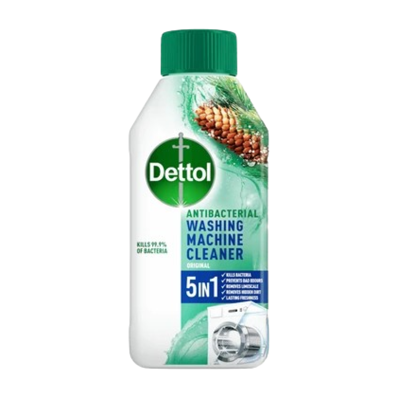 Dettol Original 5 in 1 Antibacterial Washing Machine Cleaner 250ml Dettol Original 5 in 1 Antibacterial Washing Machine Cleaner 250ml