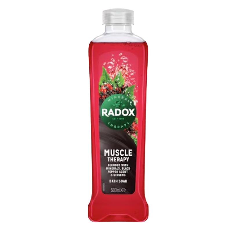 Radox Muscle Therapy Bath Soak With Black Pepper & Ginseng 500ml 