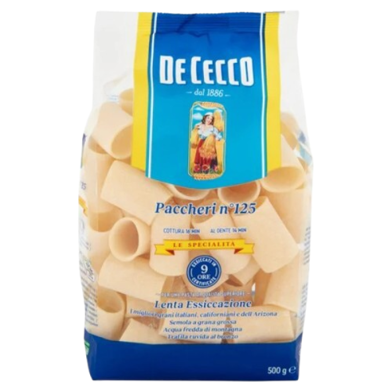 De Cecco Paccheri Pasta No.125