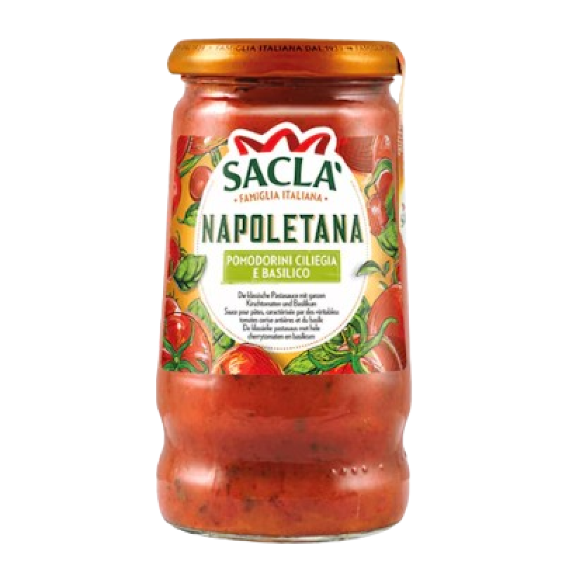 Sacla Napoletana Cherry Tomatoes And Basil Sauce 420g Sacla Napoletana Cherry Tomatoes And Basil Sauce 420g