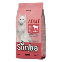 SIMBA ADULT CAT KIBBLES WITH BEEF CROQUETTES 2KG	