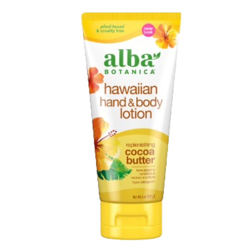 ALBA BOTANICA HAWAIIAN COCOA BUTTER HAND & BODY LOTION 198G ALBA BOTANICA HAWAIIAN COCOA BUTTER HAND & BODY LOTION 198G