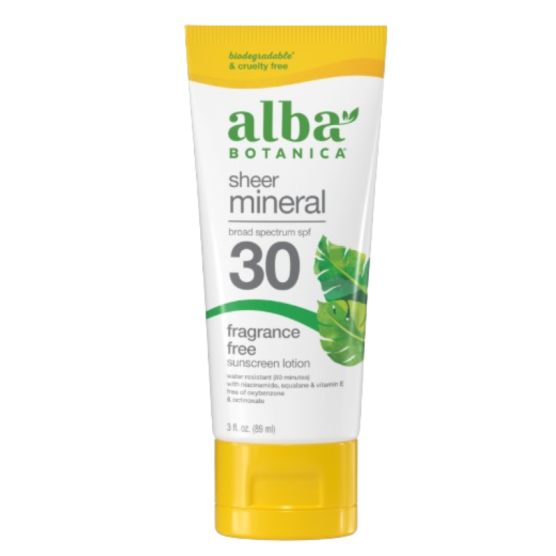 ALBA BOTANICA MINERAL SUNSCREEN LOTION SPF 30 113G ALBA BOTANICA MINERAL SUNSCREEN LOTION SPF 30 113G