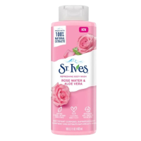 St. IVES REFRESHING ROSE WATER & ALOE VERA BODY WASH 450ml	