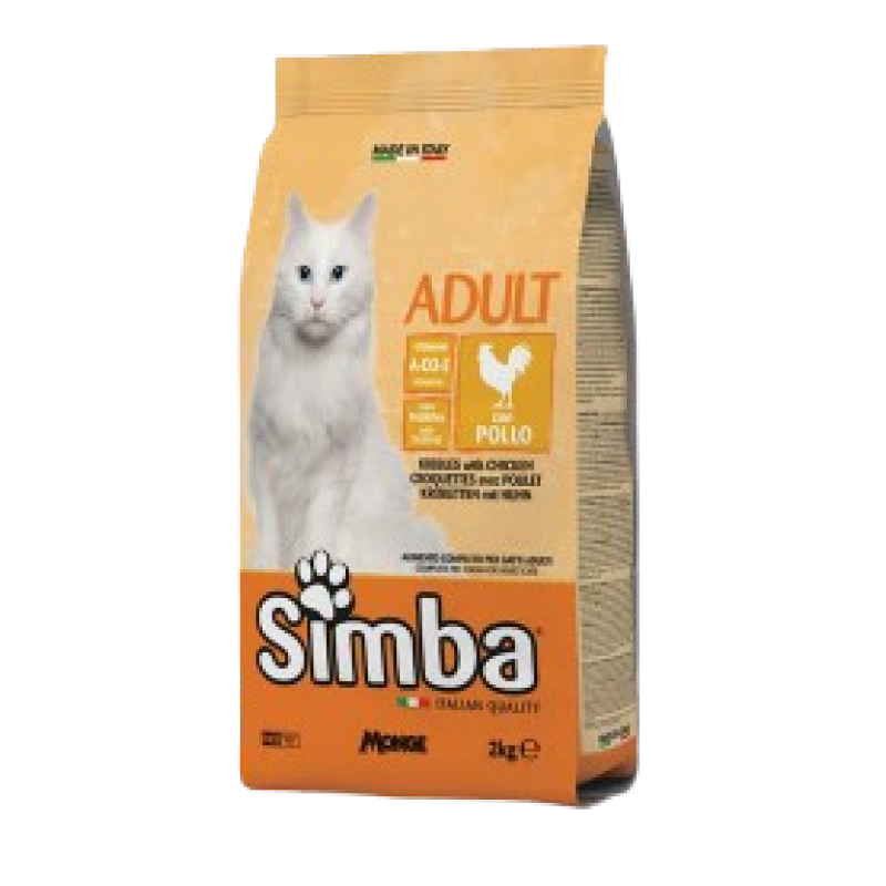 SIMBA ADULT CAT KIBBLES WITH CHICKEN CROQUETTES 2KG
