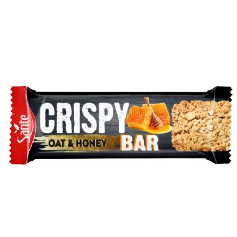 SANTE OAT AND HONEY CRISPY BAR 40G SANTE OAT AND HONEY CRISPY BAR 40G