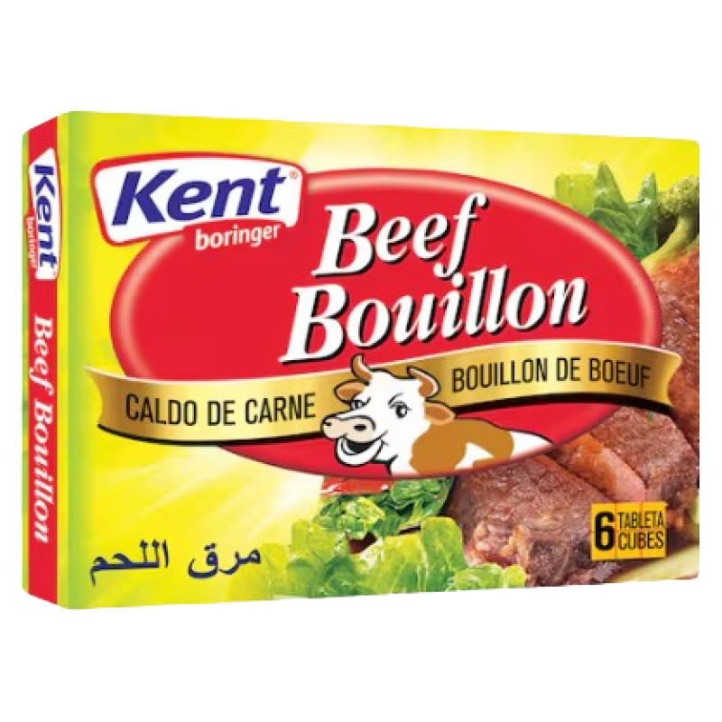 KENT BORINGER BEEF BOUILLON CUBES 6's