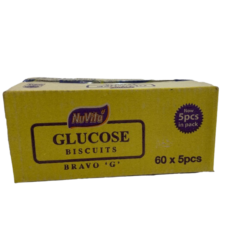 NUVITA BRAVO GLUCOSE BISCUITS 60*5 Pieces NUVITA BRAVO GLUCOSE BISCUITS 60*5 Pieces