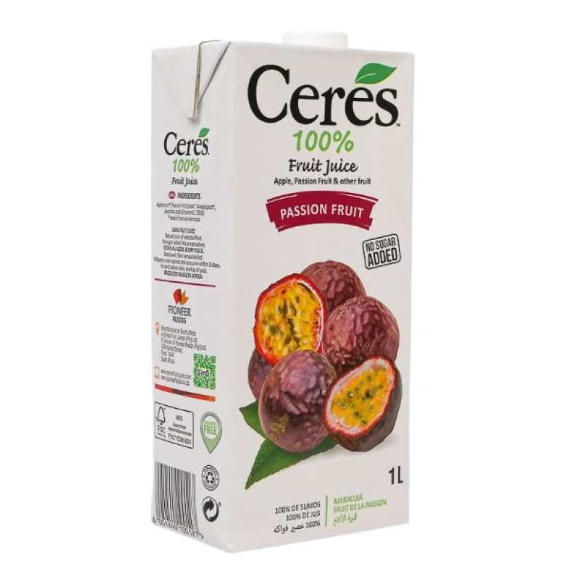CERES PASSION FRUIT JUICE 1 LITRE
