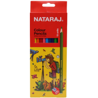 NATARAJ HALF COLOUR PENCILS 12's