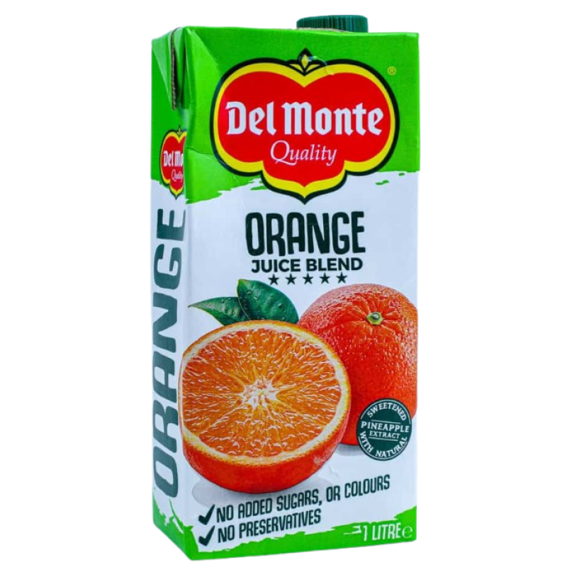 DEL MONTE ORANGE JUICE BLEND 1 LITRE DEL MONTE ORANGE JUICE BLEND 1 LITRE