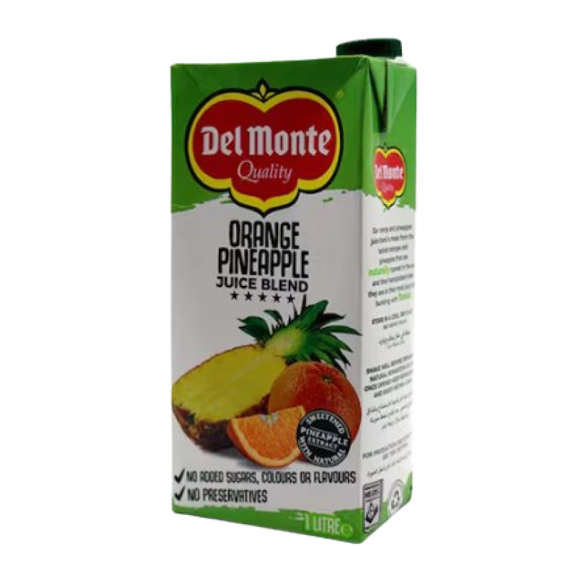 DEL MONTE PINEAPPLE N ORANGE JUICE BLEND 1 LITRE