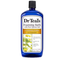 DR TEAL'S PURE EPSOM SALT FOAMING BATH, COMFORT AND CALM 1L