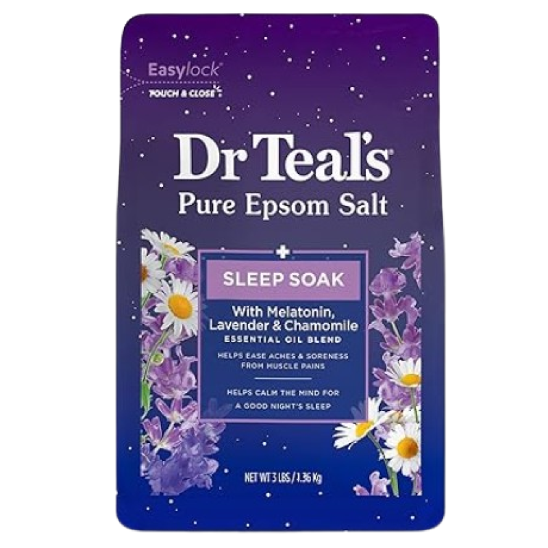 DR TEAL'S PURE EPSOM SALT MELATONIN SLEEP SOAK WITH ESSENTIAL OILS 1.36kg