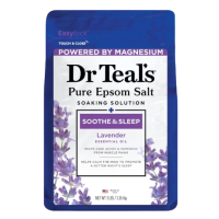 DR TEAL'S PURE EPSOM SOAKING SOLUTION LAVENDER WITH ESSENTIAL OILS 1.36kg	