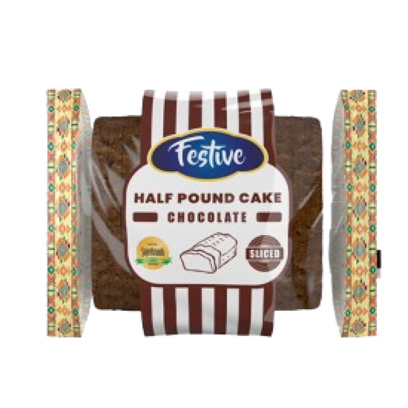 Festive Sliced Chocolate Half Poundcake 200g Festive Sliced Chocolate Half Poundcake 200g