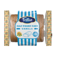 Festive Sliced Vanilla Half Poundcake 200g