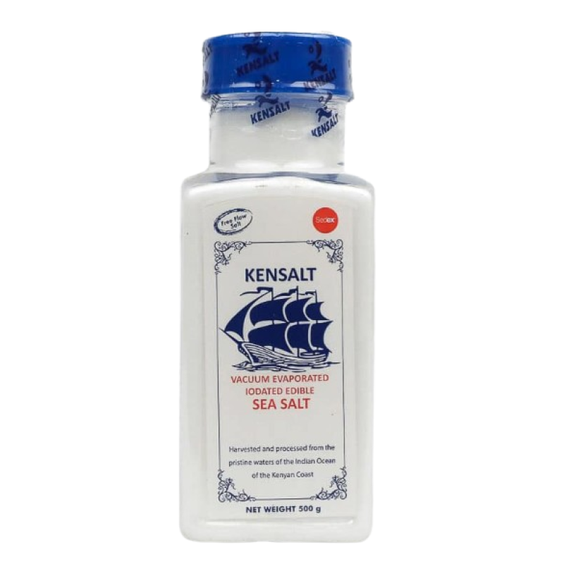 KENSALT EVAPORATED IODATED EDIBLE SEA SALT 500G KENSALT EVAPORATED IODATED EDIBLE SEA SALT 500G