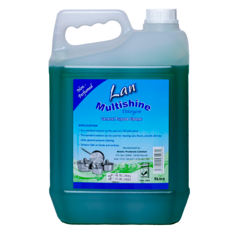 LAN MULTISHINE NON-PERFUMED DETERGENT 5L LAN MULTISHINE NON-PERFUMED DETERGENT 5L