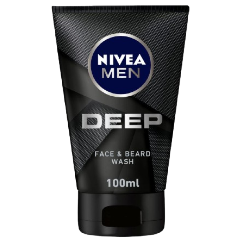 Nivea Deep Face & Beard Wash For Men 100ml