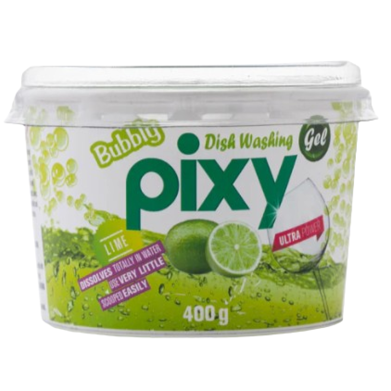 PIXY DISHWASHING GEL, LIME 400G PIXY DISHWASHING GEL, LIME 400G